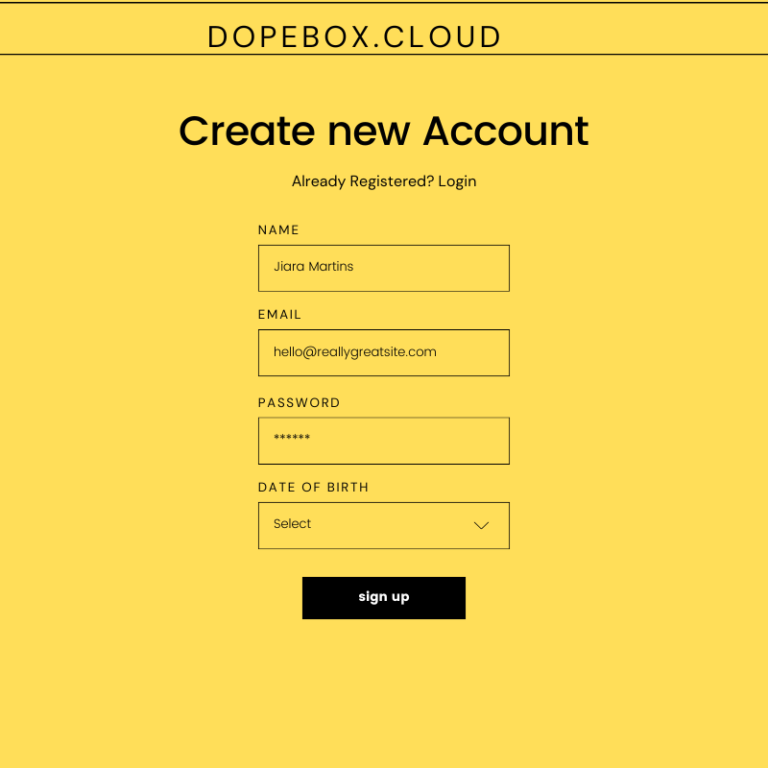 Dopebox | How to log in